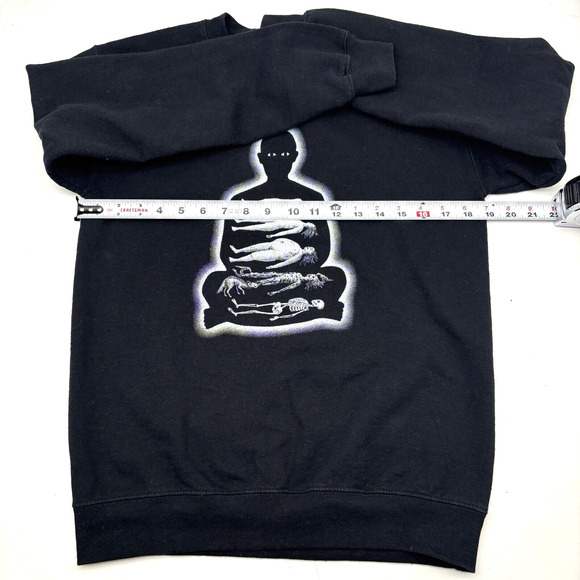 Stages of Decomposition Graphic Print on Black Heavy Blend Gildan Pullover Small - Picture 8 of 11
